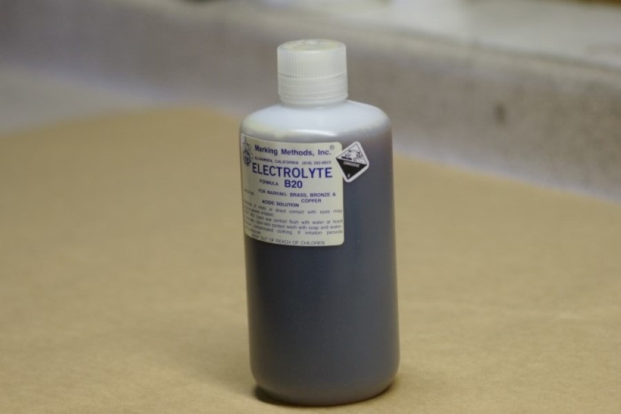 Marking Methods Inc Electro Chemical Metal Marking Electrolyte B20